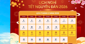 lịch nghỉ Tết Nguyên đán 2026