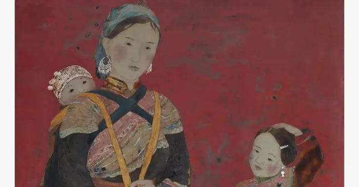 tranh sơn mài Nguyễn Thị Quế