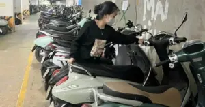 chung cư HH Linh Đàm cấm gửi xe điện