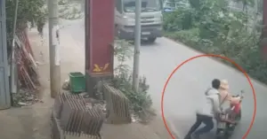 đẩy CSGT vào đầu xe tải