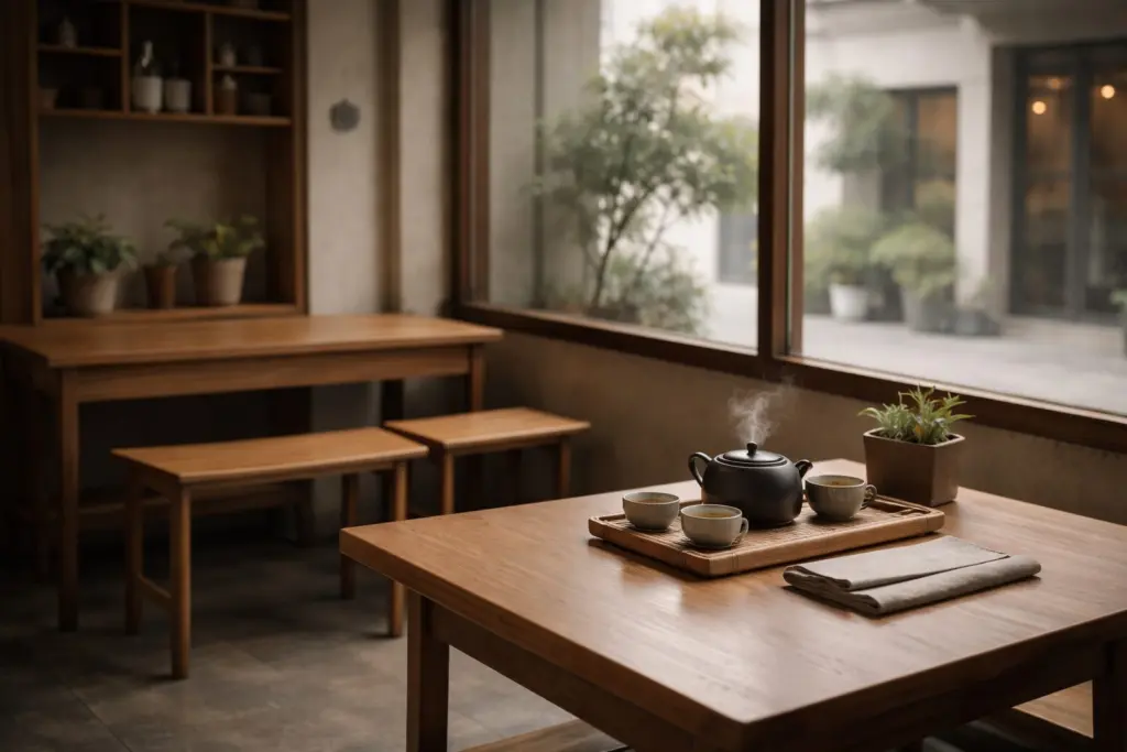 Không gian quán trà nhỏ giữa đô thị Việt Nam