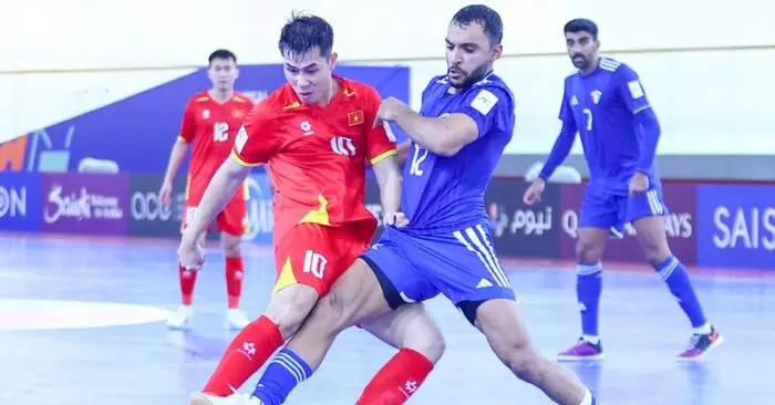 tuyển futsal Việt Nam đánh bại Kuwait