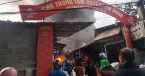 cháy chợ Yên Minh