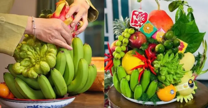Tại sao không nên ghép hai nải chuối để đặt lên bàn thờ Tết?