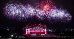 bắn pháo hoa giao thừa Hà Nội 2026