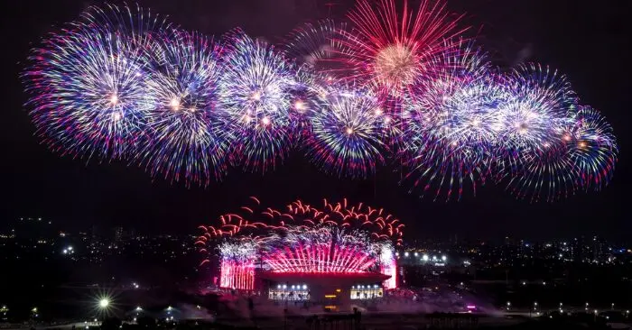 bắn pháo hoa giao thừa Hà Nội 2026
