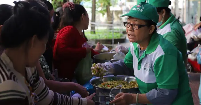 bếp ăn 0 đồng