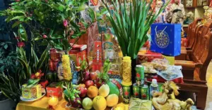 Mâm cúng giao thừa Tết Bính Ngọ 2026
