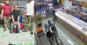 truy bắt đối tượng cướp tiệm vàng