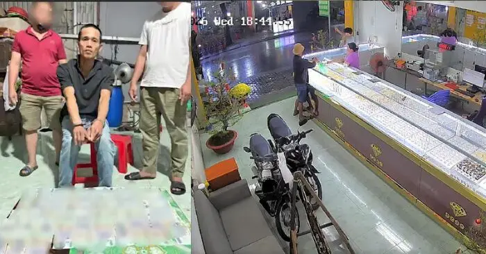 truy bắt đối tượng cướp tiệm vàng