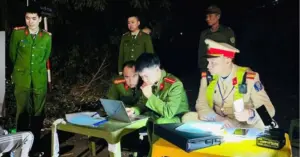 tài xế tông CSGT ở Thái Nguyên