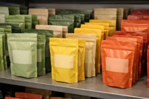 Nhiều loại trà được bày bán với bao bì tương tự nhau