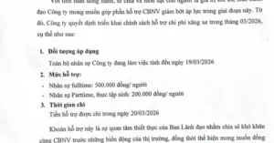 hỗ trợ tiền xăng