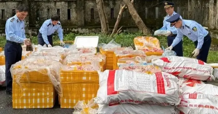 Nội tạng động vật không rõ nguồn gốc