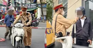 Người cao tuổi đi xe đạp vi phạm nồng độ cồn