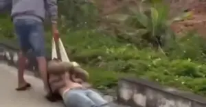 cô gái bị kéo lê ở Hải Phòng
