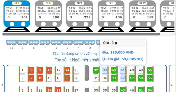 mua vé giảm