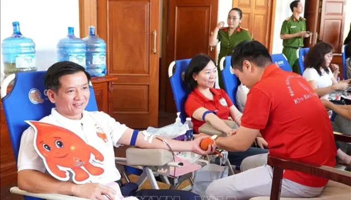 hiến máu tình nguyện tại Quảng Ngãi