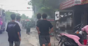 Phóng hỏa tiệm giặt sấy
