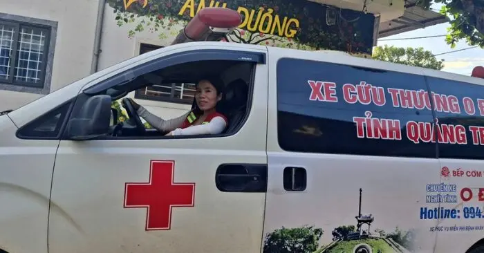 Nữ tài xế thiện nguyện
