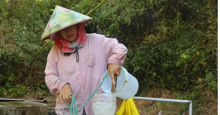 Hai giếng cổ giữa đảo Tam Hải, hạn hán vẫn không cạn nước