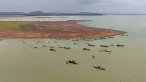 Mực nước hồ Trị An giảm sâu khiến doanh nghiệp cấp nước lo thiếu nguồn nước thô, kiến nghị điều tiết để đảm bảo cấp nước sinh hoạt.