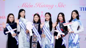 Nữ sinh Trường ĐH Khoa học (ĐH Thái Nguyên) tỏa sáng tại sơ khảo Hoa hậu Việt Nam 2026 với phần trình diễn ấn tượng trong trang phục dân tộc.