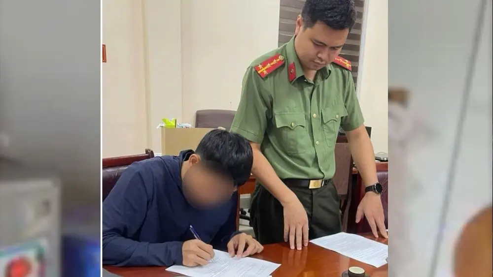 Công an phường Phan Đình Phùng phát hiện nam thanh niên điều khiển Flycam chưa đăng ký, cấp phép và tạm giữ phương tiện.