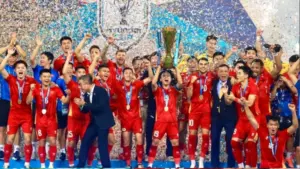 Quang Hải vô địch ASEAN Cup 2026 và trở thành cầu thủ Việt Nam đầu tiên 3 lần lên ngôi tại giải đấu.