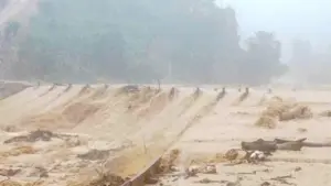 Mưa lớn ở Nghệ An khiến người đàn ông 53 tuổi bị nước cuốn tử vong khi thả lưới bắt cá tại đập khe Đá.