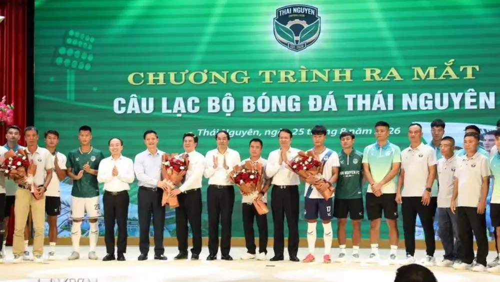 Lễ ra mắt Câu lạc bộ Bóng đá FC Thái Nguyên, tạo động lực mới cho thể thao địa phương