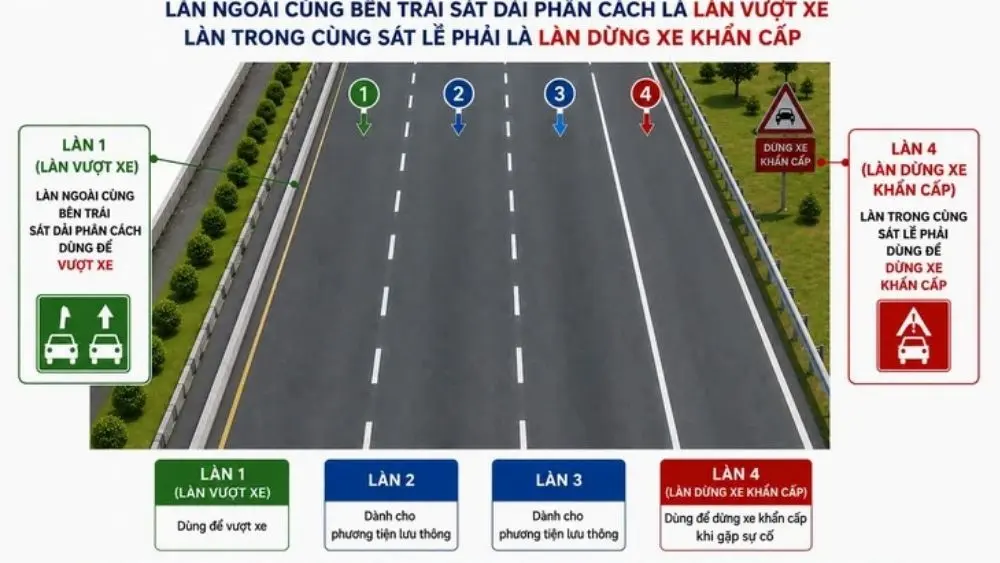 Đề xuất tổ chức làn trái cao tốc chỉ dành cho xe vượt nhằm nâng cao hiệu quả lưu thông và hạn chế tình trạng chiếm dụng làn.