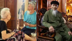 Cụ ông 92 tuổi ở Nghệ An nhiều năm chăm sóc người vợ đau yếu, câu chuyện về tình nghĩa vợ chồng khiến nhiều người xúc động.