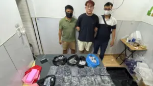 Công an triệt phá đường dây ma túy tại TP.HCM, bắt 10 người nước ngoài liên quan hoạt động pha trộn ma túy vào thuốc lá điện tử.