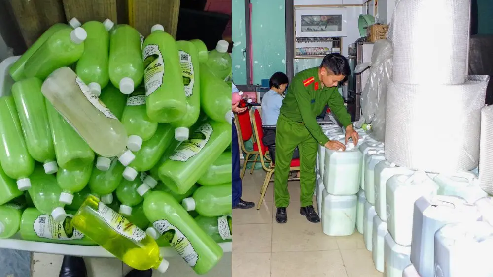 Gần 1.800 lít rượu không rõ nguồn gốc bị lực lượng chức năng thu giữ tại cơ sở kinh doanh ở Ninh Bình.