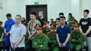 Các bị cáo trong vụ án những bà trùm từng gây sóng gió đất Bắc tại phiên tòa