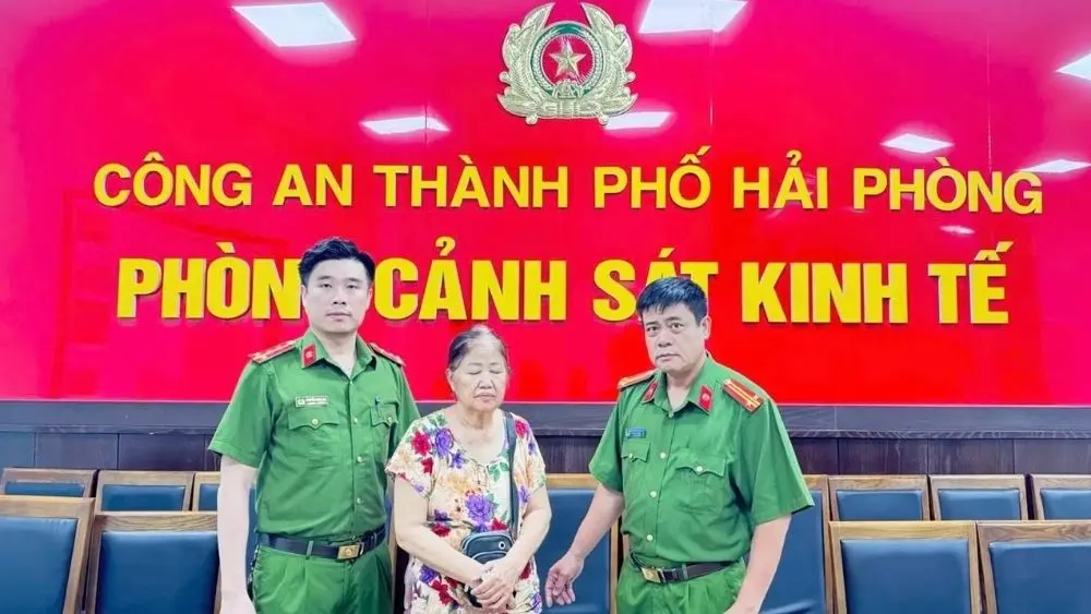 Nguyễn Thị Giỏi bị lực lượng Công an TP Hải Phòng bắt giữ sau gần 24 năm trốn truy nã.