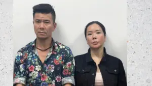 Vợ chồng Nguyễn Thị Mai Anh và Lê Văn Đông trong vụ án tại Viện Pháp y tâm thần Trung ương.