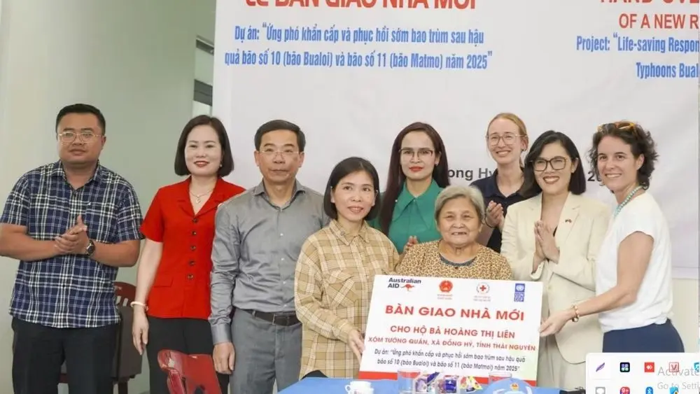 Khắc phục hậu quả mưa lũ Thái Nguyên với ngôi nhà an toàn hơn cho bà Hoàng Thị Liên sau thiên tai.