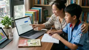 Cha mẹ thời AI cần thay đổi cách đồng hành với việc học của con, chú trọng tư duy, khả năng tự học và sử dụng AI đúng cách.