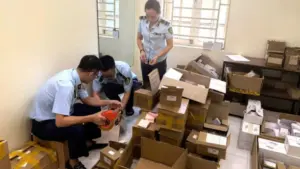 Thanh Hóa tiêu hủy hơn 1.000 sản phẩm mỹ phẩm nhập lậu, phạt 70 triệu đồng. Chi tiết vụ việc tại phường Đông Quang.